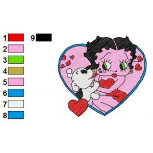 Betty Boop 06 Embroidery Design